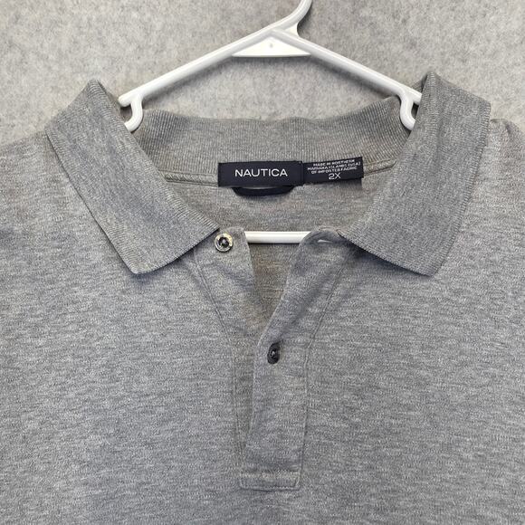 Nautica Men's Gray Polo Shirt Size 2X - Picture 1 of 8